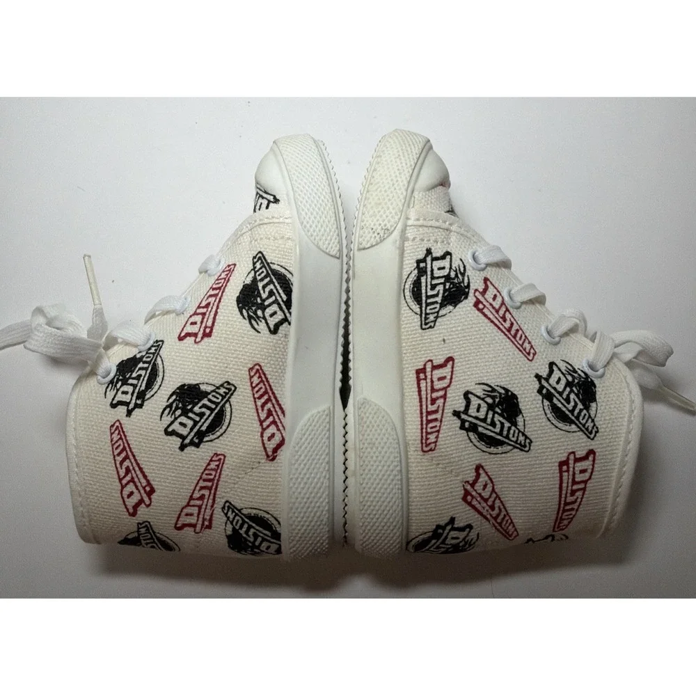 CHMC Kids NBA Detroit Pistons Baby High Top Shoes Size 2 Vintage Made In USA